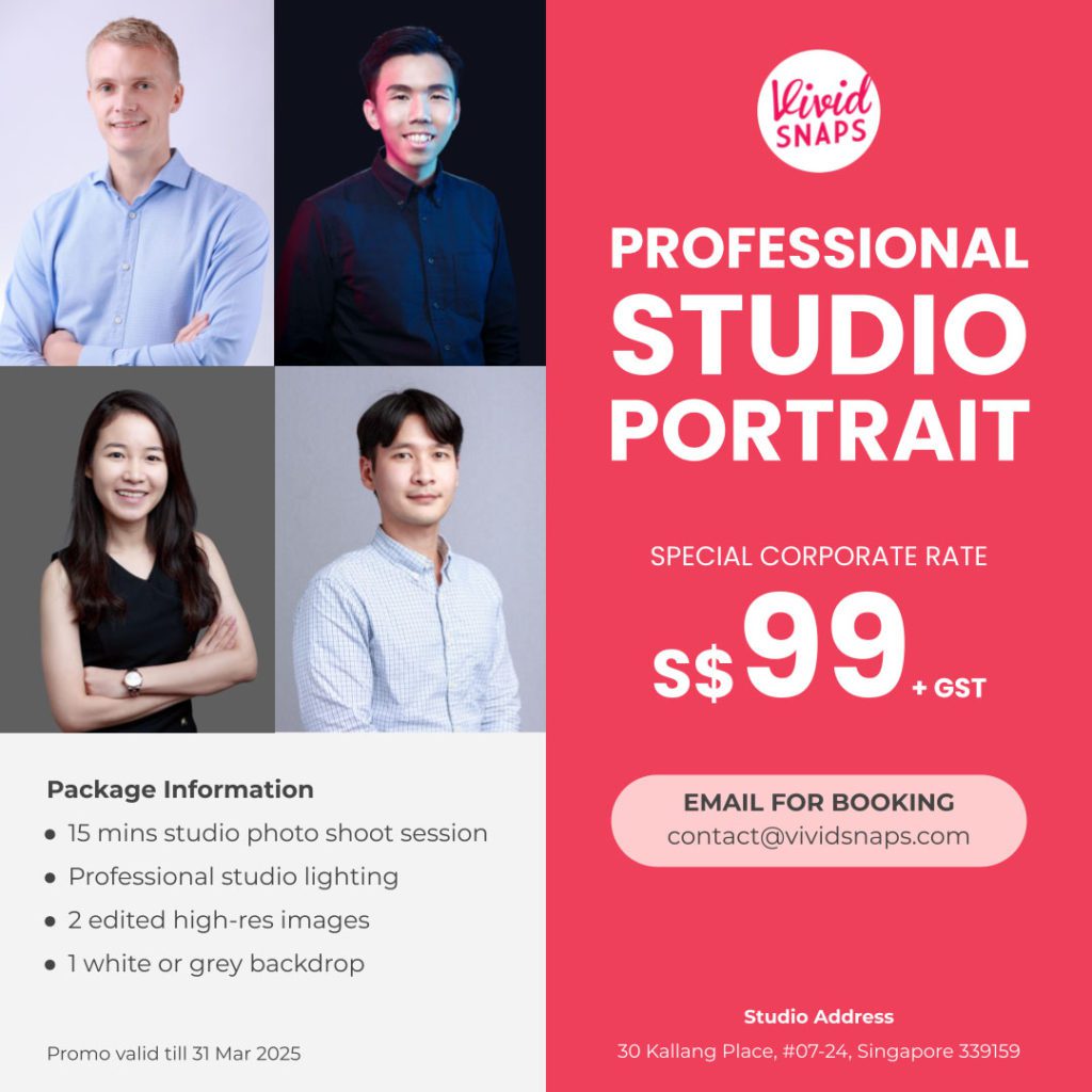 Studio Photographer Singapore Promotion Cheapest Retainer Rate