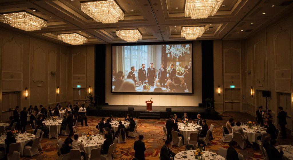 Event Photography with Live Photo Projection in Singapore